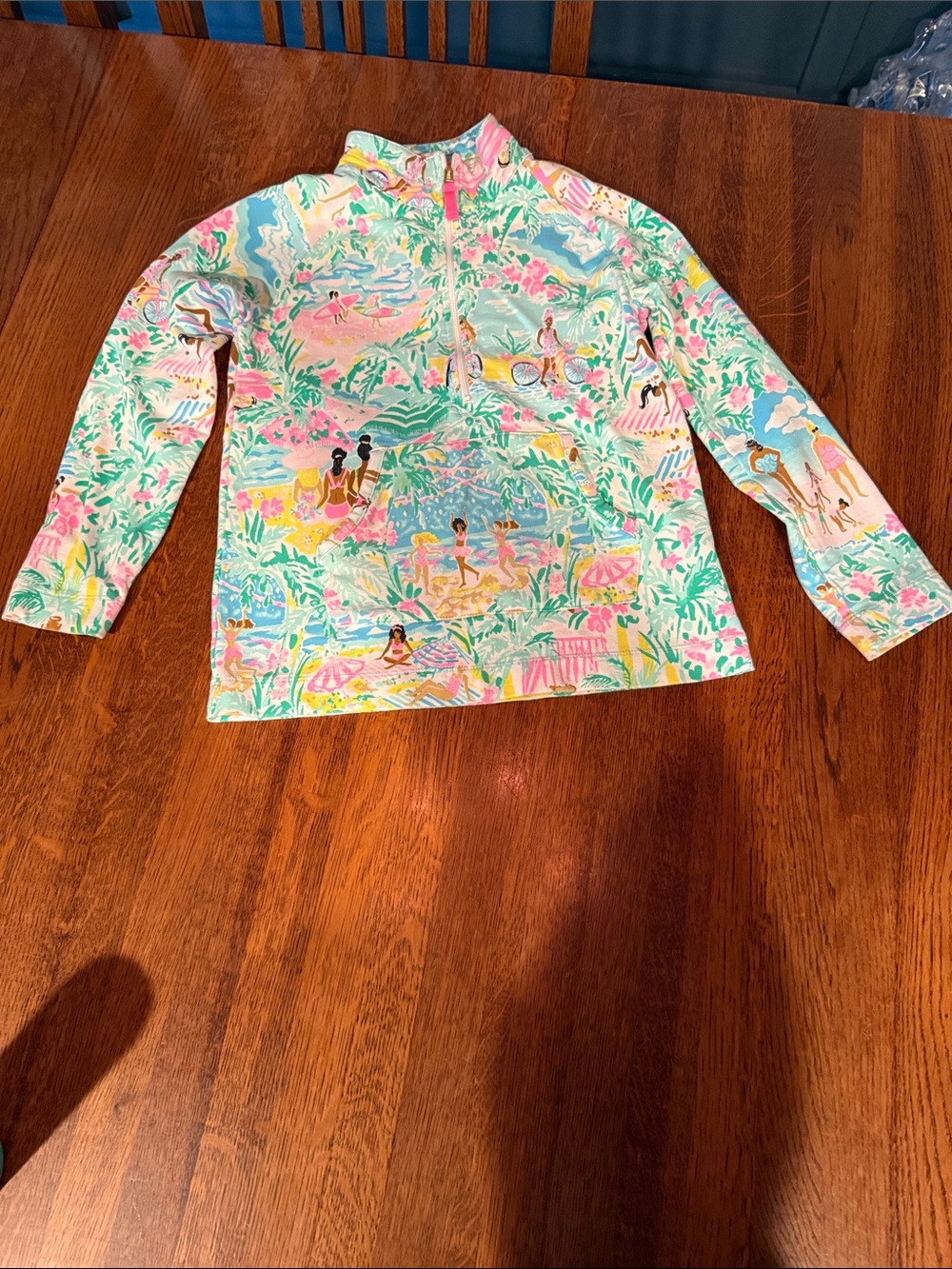 Lily Pulitzer Girls' Long-Sleeve 1/4 zip